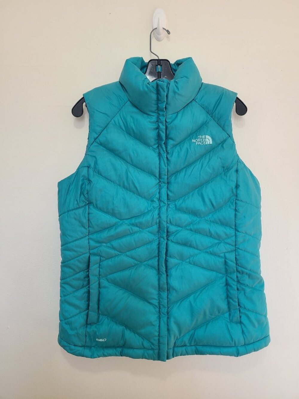 The North Face Aconcagua 550 Down Vest XS Kokomo Green Women’s Full Zip